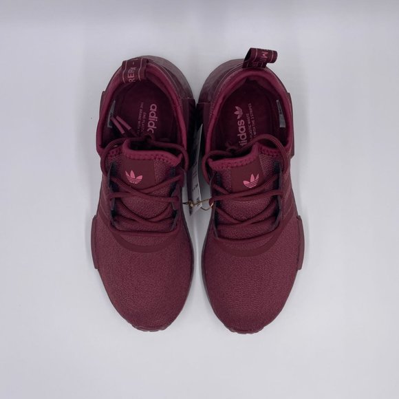 adidas NMD R1 Burgundy Womens Shoes - Picture 5 of 8